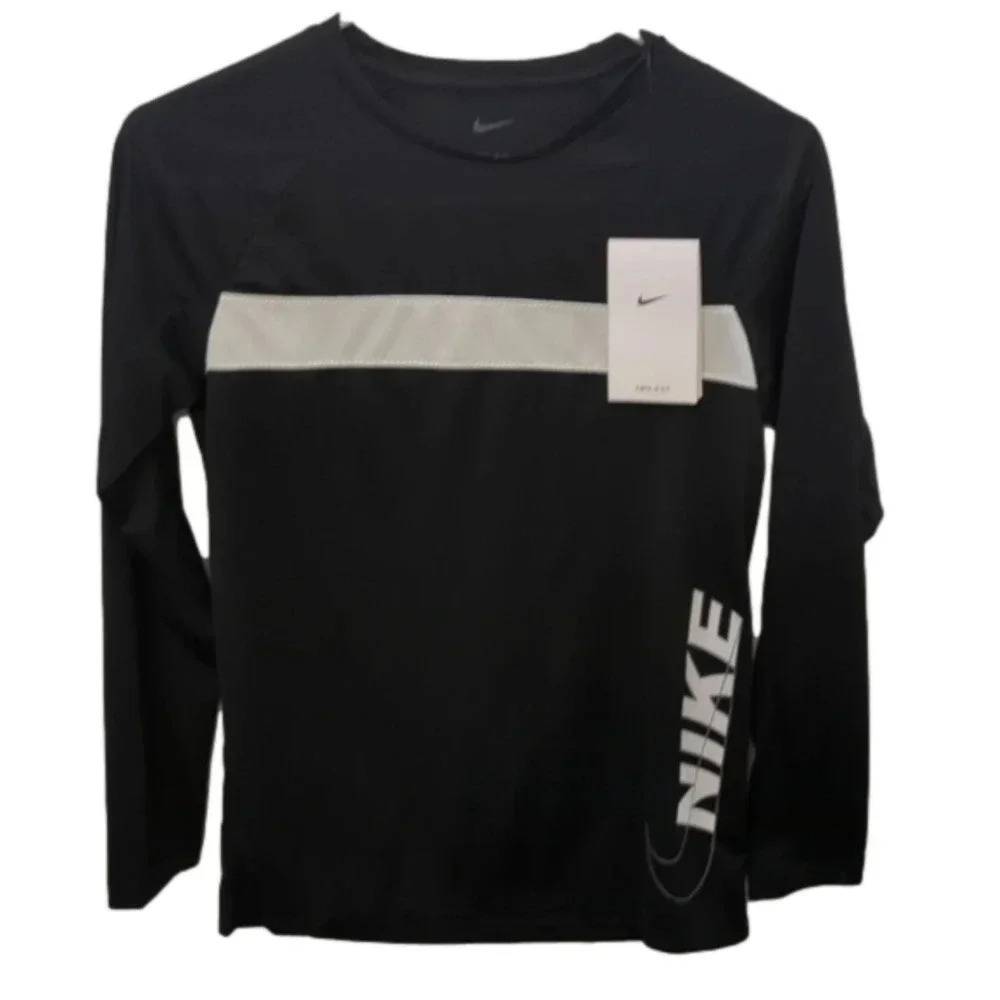BLACK Nike dri fit long sleeve shirt
